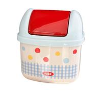 Genérico Trash Can - Garbage Basket for Home, Waste Organizer with Convenient Design, Multi Purpose Small Trash Bin for Bathroom, Bedroom, Car, Dorm, Work, Room, 6.3x7.09x5.24 Inches