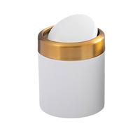 Generico Trash Can, Garbage Bin, Hygienic Odor Resistant Compact Leak Proof Compact Adjustable Sturdy Built In Odor Control System, Kitchen Bins, for Home Use 15.5 x 13 x 13 cm White Black