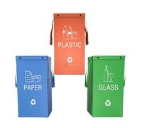 Genérico Trash Can, Garbage Container, Portable Leakproof & Reusable Waste Holder, Rubbish Bin for Under Cabinet, Dormitory, Laundry, Home, Closet, Apartment, Bathroom, Color Blue, Red, Green