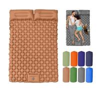 Genérico Travel Air Mattress, Waterproof Inflatable Camping Sleeping Pad, Backpacking with Foldable Design, Effortless Inflation, for Hiking, Backpacking, Fishing (Brown)