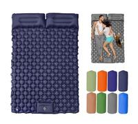 Genérico Travel Air Mattress, Waterproof Inflatable Camping Sleeping Pad, Backpacking with Foldable Design, Effortless Inflation, for Hiking, Backpacking, Fishing (Blue B)