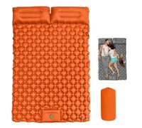 Genérico Travel Air Mattress, Waterproof Inflatable Camping Sleeping Pad, Backpacking with Foldable Design, Effortless Inflation, for Hiking, Backpacking, Fishing, Lightweight & Portable (Orange)