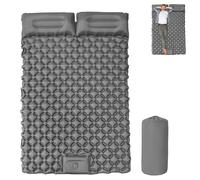 Genérico Travel Air Mattress, Waterproof Inflatable Camping Sleeping Pad, Backpacking with Foldable Design, Effortless Inflation, for Hiking, Backpacking, Fishing (Gray)