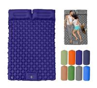 Genérico Travel Air Mattress, Waterproof Inflatable Camping Sleeping Pad, Backpacking with Foldable Design, Effortless Inflation, for Hiking, Backpacking, Fishing (Blue C)