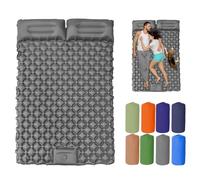 Genérico Travel Air Mattress, Waterproof Inflatable Camping Sleeping Pad, Backpacking with Foldable Design, Effortless Inflation, for Hiking, Backpacking, Fishing (Gray)