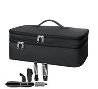 Genérico Travel Bag For Hair Styling Tools - Travel Case For Double-Layer | Heat-Resistant Curling Iron and Other Hot Toools, Large Capacity with Heat-Resistant Pad, Easy To Carry and Store,