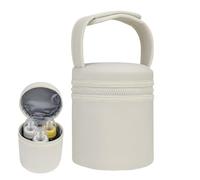 Generico Travel Breast Milk Storage, Insulated Bottle Bags, Breast Milk Chiller Bag, Insulated Bottle Holder, Portable Breast Milk Chiller with Insulated Bottles Bags for Nursing Moms, beige,