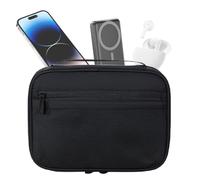 Genérico Travel Cord Organizer, Electronics Organizer Case, 9,06 x 1,38 x 6,5 pulgadas, Electronic Cases, Travel Bags, Portable Cable Storage Bag for Phone and Cords (Multi), Negro , Se référer au