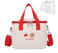 Genérico Travel Diaper Tote Bag, Cute Nappy Storage, Large Capacity Bag with Sturdy Insulation Layer Design, Accessory with Compact Ergonomic Structure, Adjustable Compartment System, Diaper Tote