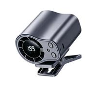 Genérico Travel Fan - 8x7cm | Clip On Low Noise LED Display 199 Speeds Car Mount | Attachable Personal Cooling For Men Women Youth Teens Adults Cycling Traveling Fishing Camping Beach