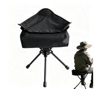 Genérico Travel Folding Stool, Foldable Portable Camping Chair Stool, Quick Fold and Unfold System, Lightweight Seat for Outdoor Hiking Fishing Mountaineering Backpacking Use, 15.74x12.6x11.81 Inch