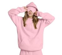 Genérico Travel Hoodie with Eye Mask Built In, Travel Hoodie with Eye Cover Hidden Pockets, Comfort Sizes from S~6XL (Pink,5XL)