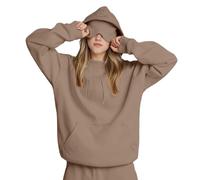 Genérico Travel Hoodie with Eye Mask Built In, Travel Hoodie with Eye Cover Hidden Pockets, Comfort Sizes from S~6XL (Camel,3XL)