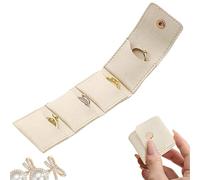 Generico Travel Jewelry Bag, Foldable Jewelry Pouch, 9.57x1.81 Inches, Compact Trendy Organizer, Storage Solution, Divided Compartments for Honeymoon Wedding Airplane Dorm Hotel Business Trips