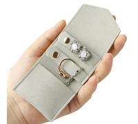 Genérico Travel Jewelry Pouch, Portable Organizer Case, Multiple Zippered Compartments, Soft Foldable Design, Compact Size, Excellent for Necklaces, Bracelets, Cosmetics, Toiletries on the Go