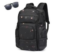 Genérico Travel Laptop Backpack for Men,Large Capacity Expandable Business Work Backpack,Multi-Pocket Waterproof Casual Daypack