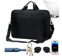 Genérico Travel Laptop Bag, Business Work Bag, Nylon Hand-Held & Shoulder-Carried Waterproof Casual Daypack for Students Charger Camera File, Large Capacity Shoulder Bag with 40 x 29 x 5.5 cm