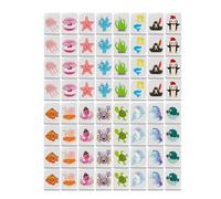 Genérico Travel Mahjong - Portable Tile Game Set Flag Pattern | Compact Storage Case Classic Strategy Board Game for Family Party, Entertainment, Picnic, Beach Seaside, Outdoor Fun Set