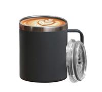 Genérico Travel Mug - Drinking Cup ¦ 12x9cm Insulated Mugs, Stainless Steel Beverage Cup with Spill-Proof Lid, Double Wall Drinking Container with Handle, Portable Drinkware Mug for Hiking and Trips