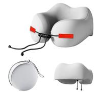 Genérico Travel Neck Pillow, Adults Sleeper Support, Breathable Memory Foam Cushion, Adjustable Rope Closure, Lightweight Ergonomic Design, Perfect for Driving, Bed, Recliner Chair, Nursing Use