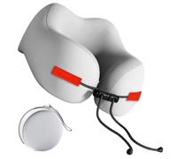 Genérico Travel Pillow, Neck Support, Ergonomic Design, Adjustable Rope Closure, Portable Comfort Cushion, For Airplanes Camping Hiking Bed Chair Use, 9.06x9.84x5.31 Inches