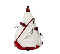 Genérico Travel Sling Bag, Large Capacity Casual Chest Pack, Lightweight Sports Style Day pack for School Travel or Outdoor Adventures with Secure Storage for Gadgets & Accessories, Red