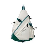 Genérico Travel Sling Bag, Large Capacity Casual Chest Pack, Lightweight Sports Style Day pack for School Travel or Outdoor Adventures with Secure Storage for Gadgets & Accessories, Green