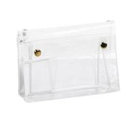 Genérico Travel Toiletry Bag, Clear Makeup Organizer, 7.09x2.76x4.13 Inches, Portable Stationery Case, Compartment Design, For Students, Teens, Adults, Artists, Travelers, Makeup Lovers, Daily Use