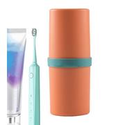 Genérico Travel Toothbrush Case - Smooth Waterproof Storage, ABS with Secure Closure for Tooth Brush Carrier Family Friends Home Camping Trip Gym Dorm Hotel School Daily Use