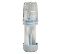 Genérico Travel Toothbrush Holder, Portable Tooth Brush Travel Case, Lightweight Waterproof Organizer, Compact Multi-Functional Toiletry Kit For Hotel Bathroom Vacations, 8.4x8.4x25.5cm