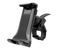 Genérico Treadmill Phone Mount, Gym Phone Holder, Adjustable 360° Rotating Handlebar Mobile Stand for Exercise Bikes, Golf Carts, and Fitness Equipment, PP Material, Black, 1 Piece, 172g