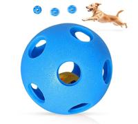 Genérico Treat Ball Rubber Interactive Teeth Grinding with Bell | Treat Dispensing Dog Toy for Small Medium and Large Breeds, Cleaning Training Chewing