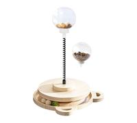 Genérico Treat Dispensing Cat Toy, Interactive Slow Feeder, 7.48x10.63 Inches, Pet Food Dispenser, Roller Track Puzzle, Engaging Training Tool for Indoor and Outdoor Playtime (Multicolor)