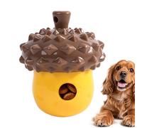 Genérico Treat Dispensing Dog Toy - Interactive Slow Feeder, Rubber Squeak Chew Toy with Mental Stimulation Benefits, Teething Puppy Toys, Boredom Relief Enrichment, Sturdy Play Toys for Active Dogs