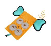 Genérico Treat Dispensing Dog Toys, Interactive Sound Puzzle Alimentador, 9,06 x 7,76 x 1,18 Pulgadas Slow Feeding Food Dispenser Toy for Medium, Large Dogs, Teething and Boredom Busting Playtime Aid