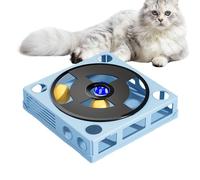 Genérico Treat Puzzle Toys Cats, Interactive Cat Teaser and Dispenser, Kitten Box Enrichment Toy for Mental Stimulation, Playtime Indoor, Kittens, Small Pets, Home, 9.84x9.84x2.36 Inches