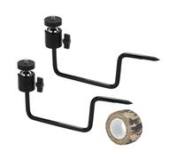 Genérico Tree Camera Mount - 2 Piece Metal Holder Outdoor Security | Heavy Duty Steel with Adjustable Bracket, Camera Mounting Solution for Hiking Camping Wildlife Night Photography Video Recording