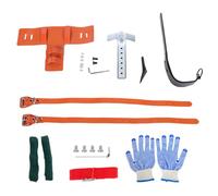 Generico Tree Climbing Spike Set, Cowhide Leather Tree Climb Spurs, Height Adjustable Gear for Trimming, Cutting, Fruit Picking, for Outdoor, Gardening, Orchard, Farming, Work, Recreation