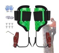 Genérico Tree Climbing Spikes - 15.94-18.9in Adjustable Steel+PVC Spikes, EVA Lined, Comfortable Pressure Dispersing | Heavy Duty Tree Climbing Gear for Orchard Management Garden Maintenance Workers