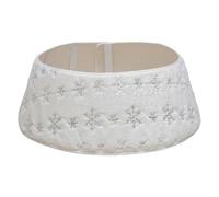 Genérico Tree Collar - Christmas Tree Base Collar Holiday Decor | Christmas Tree Base Collar Holiday Decor Plush Reusable White Snowflake Festive Room Decor Quick Install Christmas
