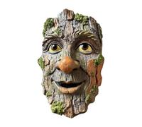 Genérico Tree Face Garden Sculpture - 15cm Resin | Outdoor Tree Decor Ornament | Old Man Trees Hugger Statue | Wall Hanging Art Cute Yard Garden Decoration For Patio Lawn Backyard Decoration Use