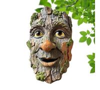 Genérico Tree Faces Decor Outdoor - Resin 15cm | Old Man Face Statue, Outdoor Tree Decor For Yard Art | For Garden Yard Pathway Backyard Patio Walkway Home Entryway