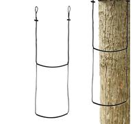 Genérico Tree Stand Ladder, Adjustable Daisy Chain Buckles Handwoven Strap For Fire, 150cm Two-Step Type Climbing Ladder, Escape Treehouse Obstacle Course Youth Child Hunting