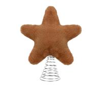 Genérico Tree Topper, Metal Spring Star Ornament, Holiday Seasonal Decor for Indoor Outdoor Use, Simple Attachment Design, Shimmering Gold Finish, Home Mantel Shelf Desk Accent