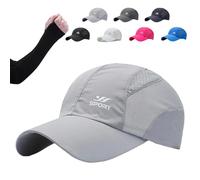 Genérico TrekAir Sport Cap, Breathable Quick-Dry Mesh Hat, Lightweight Sun Protection for Pickleball,Tennis, Outdoor, Running (Light Gray)