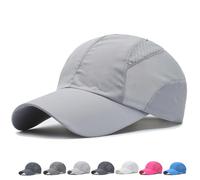 Genérico Trekair Sport Cap, Breathable Quick-Dry Mesh Hat, TrekAir Sport Cap - Lightweight and Quick-Drying, Adjustable Fit (Light Gray)