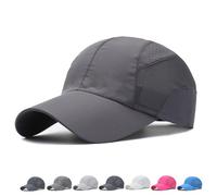 Genérico Trekair Sport Cap, Breathable Quick-Dry Mesh Hat, TrekAir Sport Cap - Lightweight and Quick-Drying, Adjustable Fit (Dark Gray)