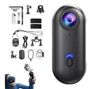 Genérico Treklon 4S Body Camera, 2025 New 1080P/4K Treklons POV Camera, with Ip68 Waterproof Wearable Action Mini CAM, 4K Pocket Action CAM, 170° Wide Angle (Black Standard,256g,4 K)