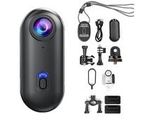 Genérico Treklon 4s Body Camera, Thumb Sized Wearable Action Camera, Premium Portable Camcorder Mount Anywhere, for Pet Walking, Work, Travel, Cycling, Diving, Skiing (B 64g)