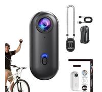 Genérico Treklon 4s Camera Wearable Snap CAM, Actionsnap-Thumb Action Camera, 170° Wide Angle, Wearable Video Recording, for Cycling, Pet Walking & Outdoors Activities (Black-Standard-4K,No Card)